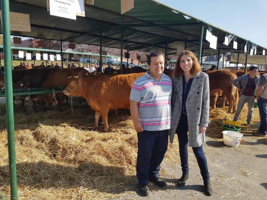 Présente, avec mon suppléant Ludovic Dubois, au rendez-vous agricole de Magnac-Laval : les Portes de la Limousine.