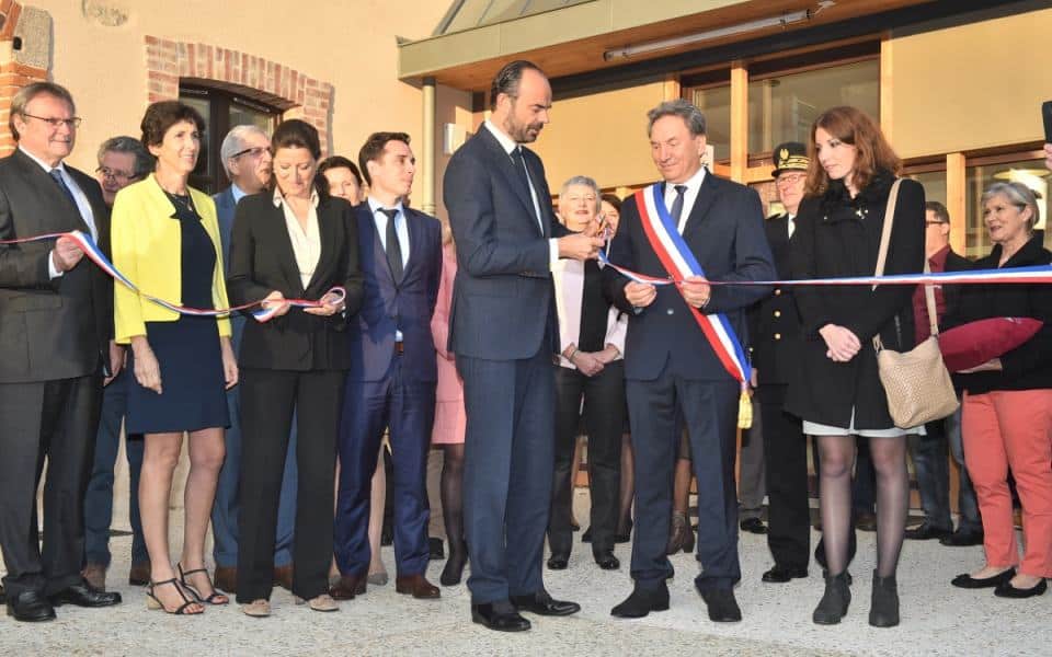 Inauguration de la Maison de santé pluridisciplinaire de Châlus par le Premier Ministre Edouard Philippe.