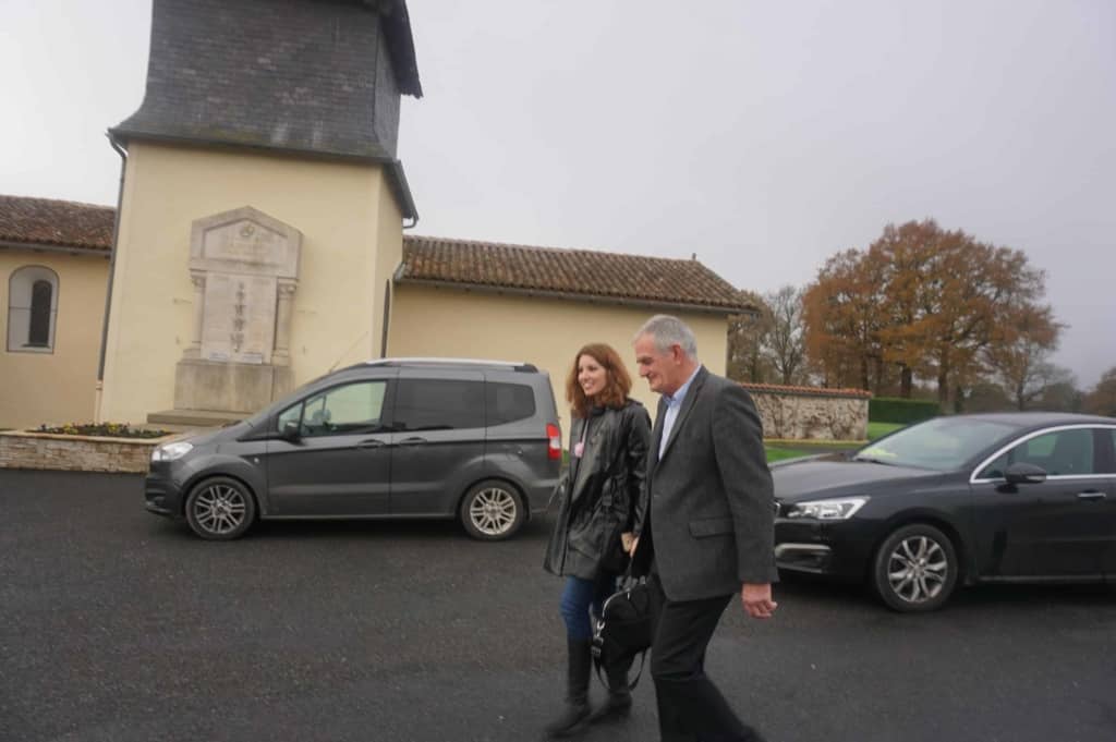 Ce matin, j'ai rencontré Monsieur le Maire de Gajoubert, Jacques De La SALLE.