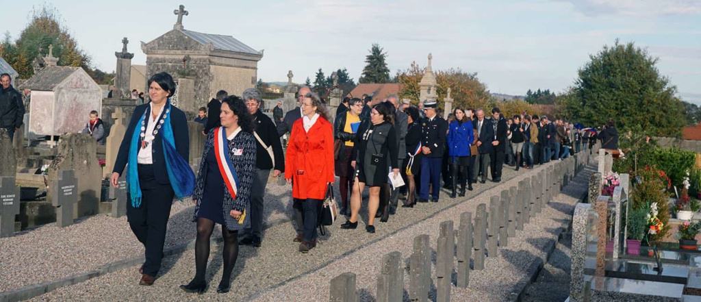 A Chaptelat, pour célébrer le centenaire de l'armistice et l'amitié franco-allemande.