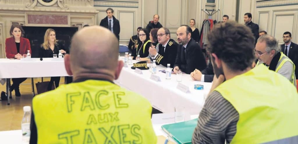 Le Premier Ministre Edouard Philippe est venu aujourd'hui à Limoges évoquer l'organisation de la concertation nationale et rencontrer une délégation de gilets jaunes.