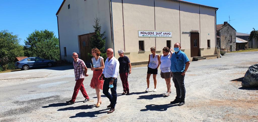 Rencontre avec la nouvelle équipe municipale de la commune de Saint-Amand-Magnazeix.