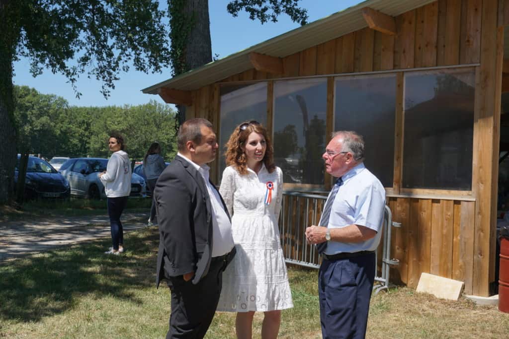 Présente à l'Hippodrome de la Sagne pour assister aux courses du 14 juillet.