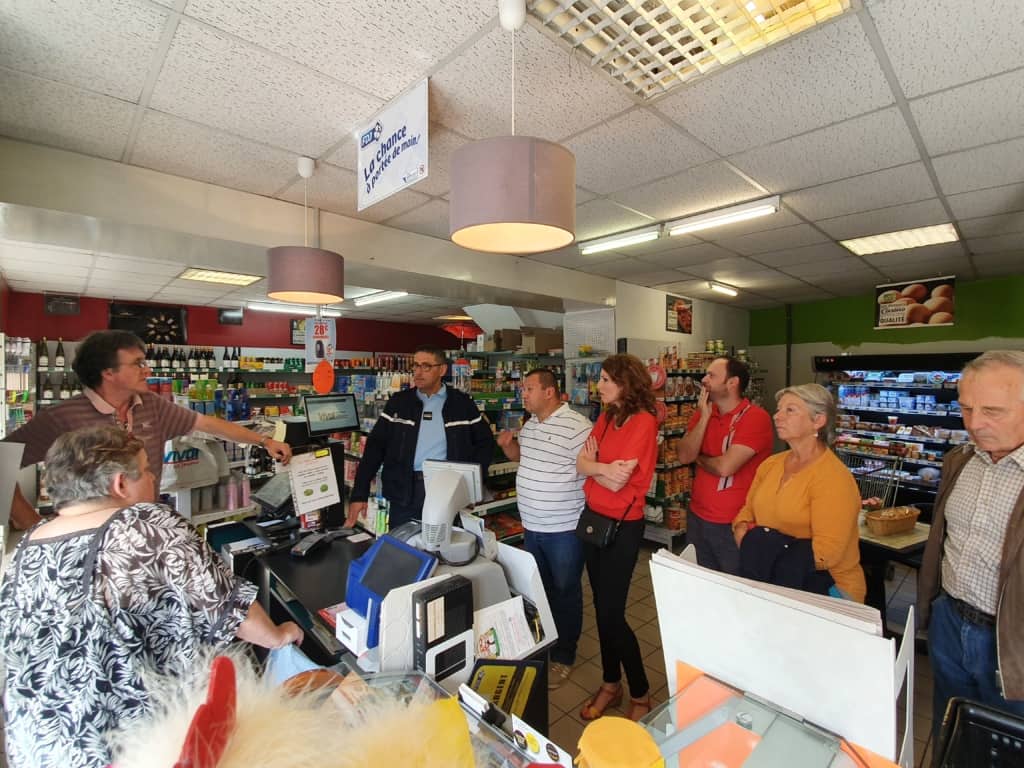 Suite à l'incendie de la boulangerie de Saint-Sornin-Leulac, j'ai rendu visite aux commerçants.