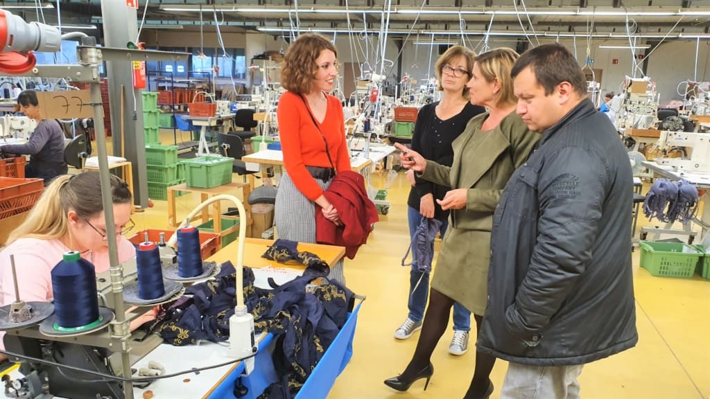 J'ai visité l'usine de confection de lingerie 