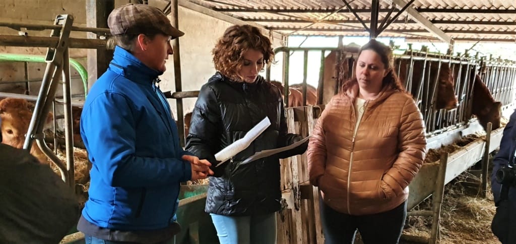 A l'invitation des Jeunes Agriculteurs de la Haute-Vienne, j'ai visité une exploitation à Jabreilles-les-Bordes et le GAEC Trentalaud à la Jonchère Saint-Maurice.