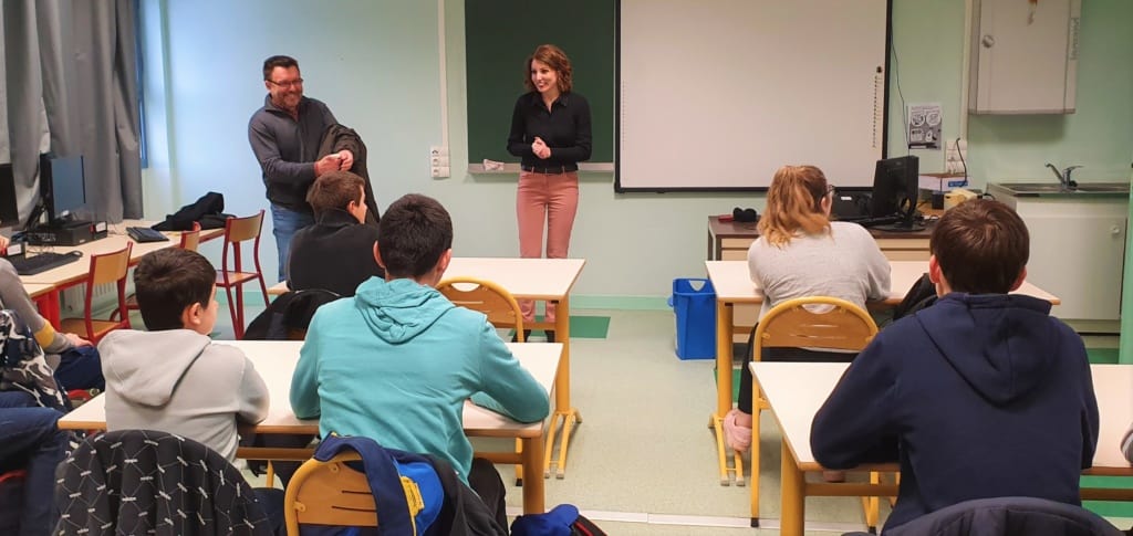 J'ai rencontré les élèves de SEGPA au collège Louis Jouvet à Bellac.