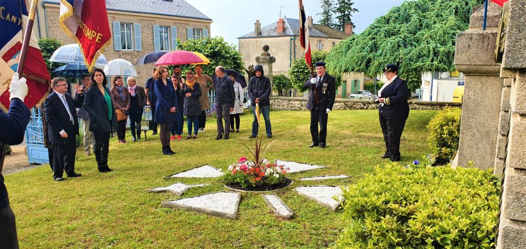 Commémoration du 80ème anniversaire de l'Appel du 18 juin à Bessines-sur-Gartempe.