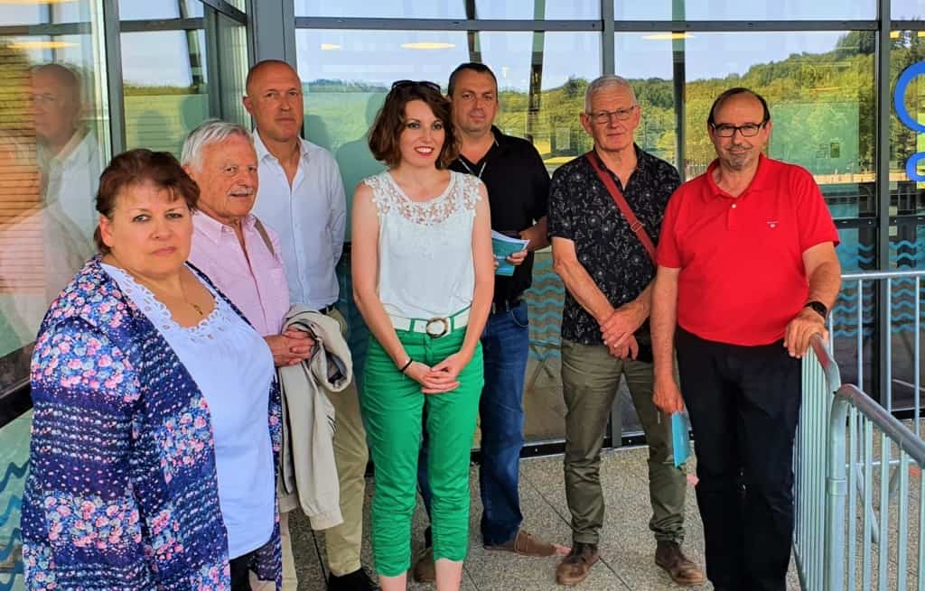 Visite de l'ensemble des sites du Lac de Saint-Pardoux avec Madame la Sous-Préfète et les élus locaux.