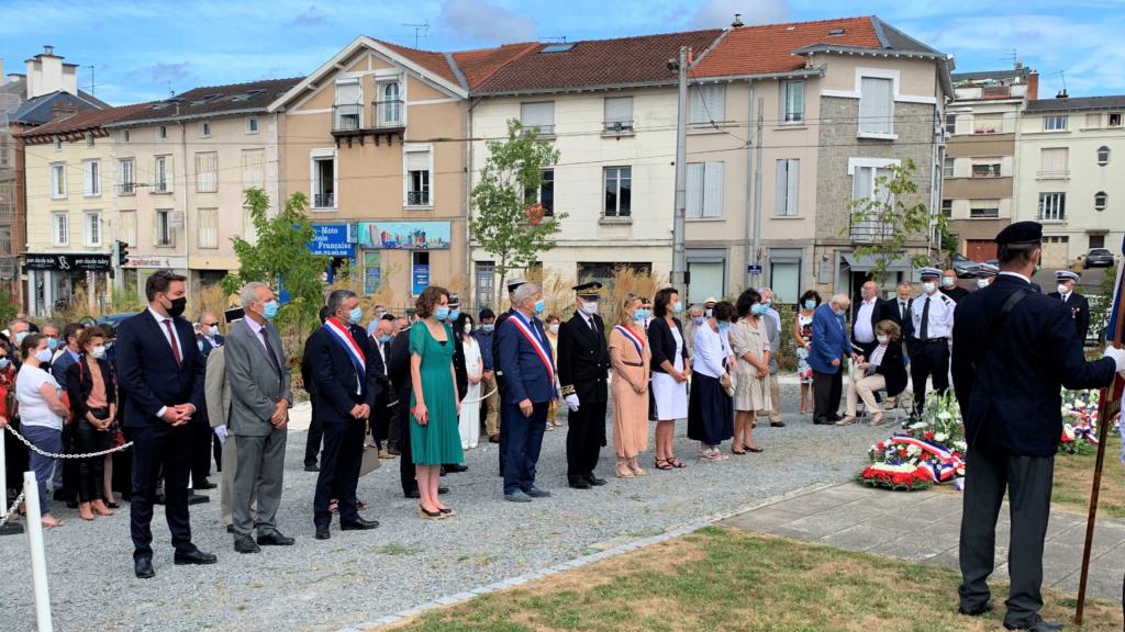 Cérémonie commémorative en hommage aux résistants et combattants, artisans de la libération de Limoges.