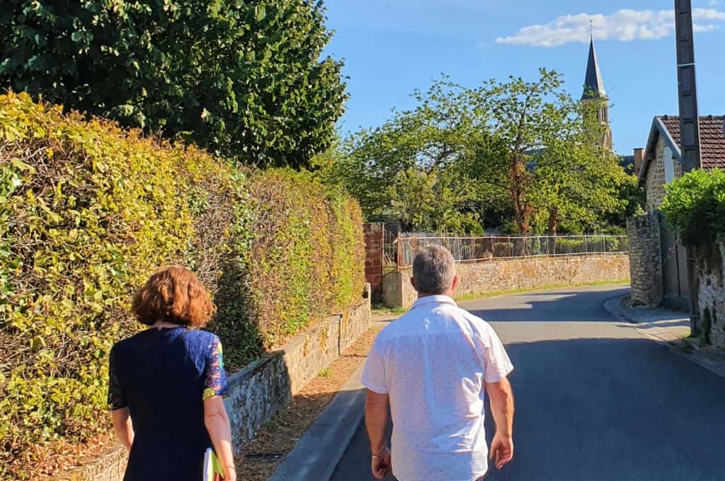 Visite de Saint-Sulpice-les-Feuilles, avec la nouvelle équipe municipale.