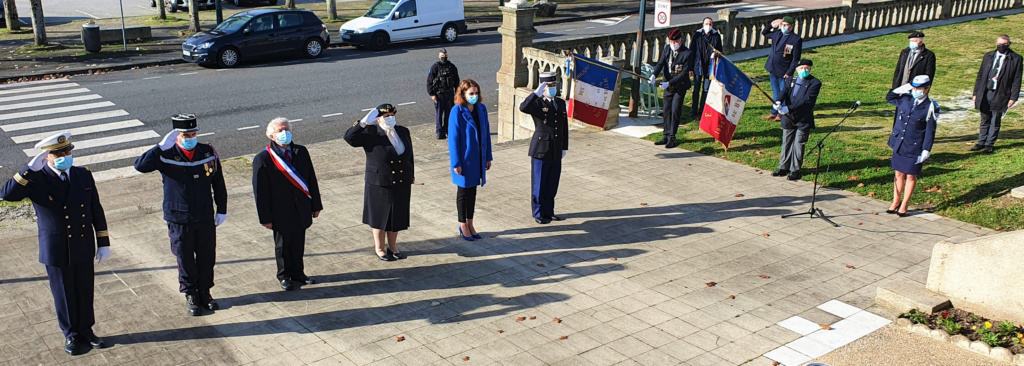 Commémoration du 102ème anniversaire de l'Armistice de 1918, à Bellac.