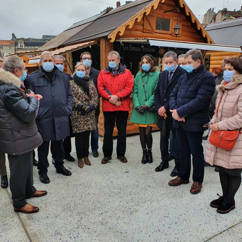 Présente à l'inauguration du marché de Noël de Limoges : 100% Artisans & Producteurs locaux.