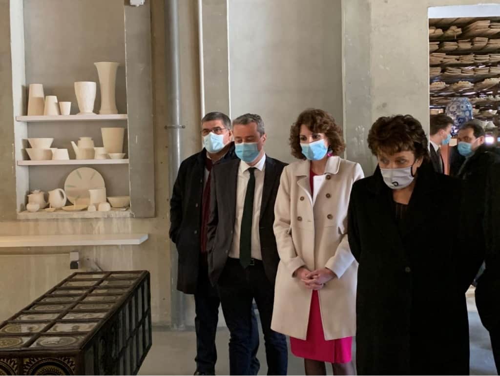 Visite de Madame la Ministre de la Culture Roselyne Bachelot à Limoges, venue réaffirmer le soutien de l’État auprès d'un secteur en souffrance.