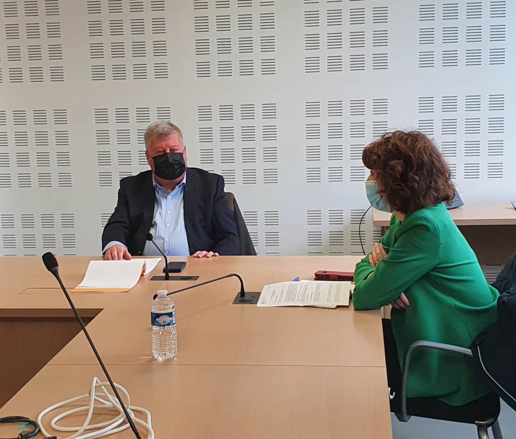 J'ai visité la Caisse d'Allocations Familiales de la Haute-Vienne avec le Président du Conseil d'Administration nouvellement élu Thierry Debourg, et Monsieur le Directeur Dominique Troudet.