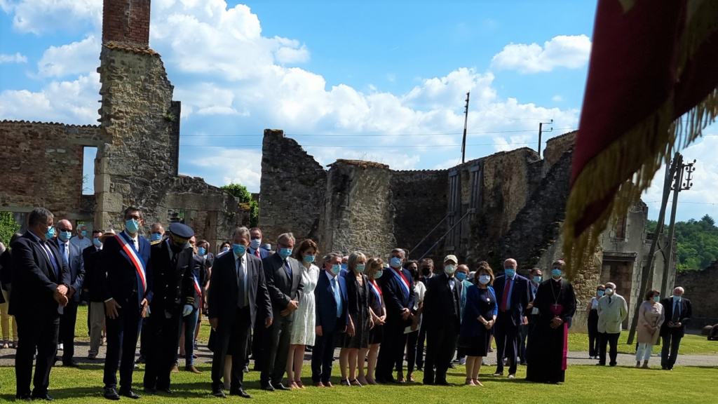 Cérémonie des 77 ans du massacre d'Oradour-sur-Glane.