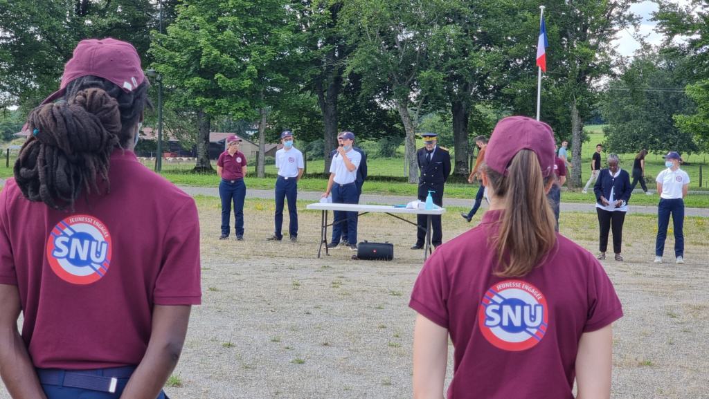 Cérémonie de clôture du premier séjour de cohésion du Service National Universel (SNU) en Haute-Vienne au lycée des Vaseix.