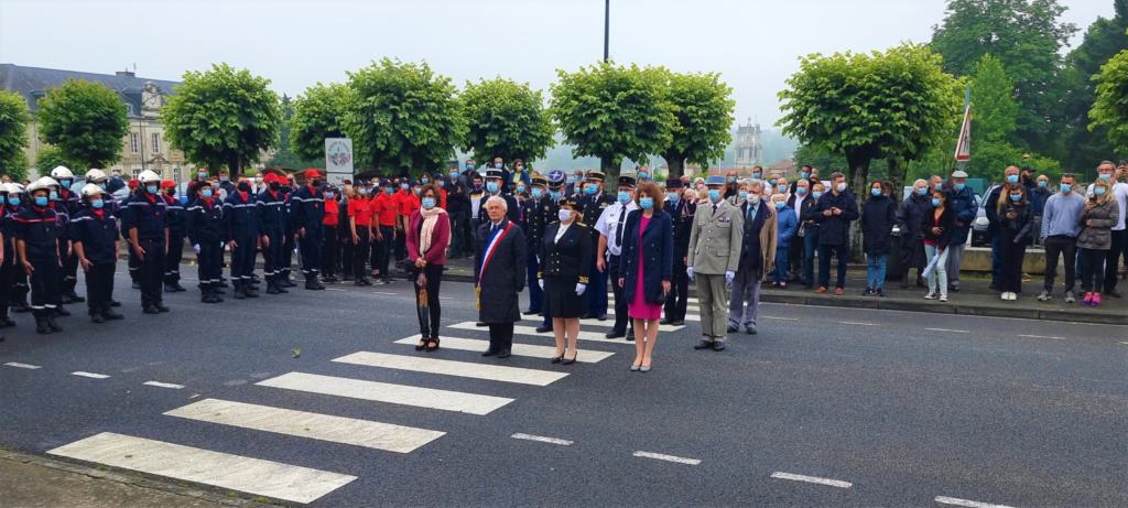 Cérémonie en l'honneur de la Fête Nationale à Bellac