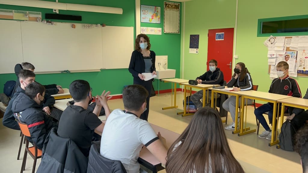 Rencontre ce matin avec les élèves de la troisième prépa pro du Lycée des Métiers Martin Nadaud de Bellac.
