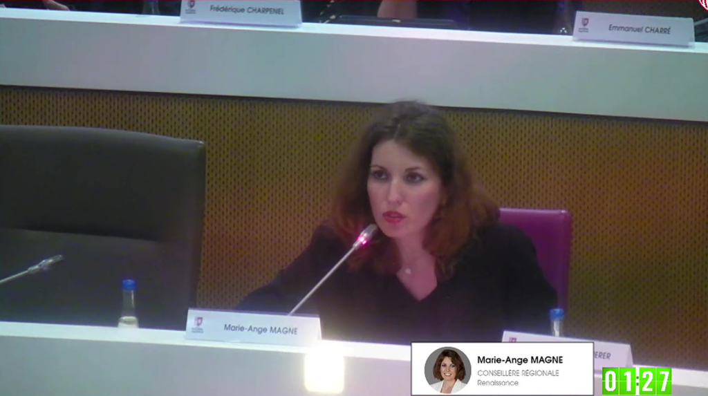 Je suis intervenue en séance plénière sur la présentation de l’expérimentation d’un budget vert régional qui entreprend de mesurer l’impact environnemental de ses dépenses, en identifiant celles favorables ou défavorables à l’environnement. Une expérimentation qui concerne 20% du budget à ce stade, et qui démontre les nombreux écueils à surmonter pour rendre le dispositif efficient.